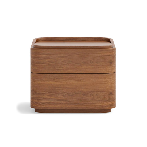 Contemporary Natural Solid Wood Nightstand