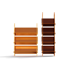Fashion Acrylic Brown+Orange 2-piece Sideboard