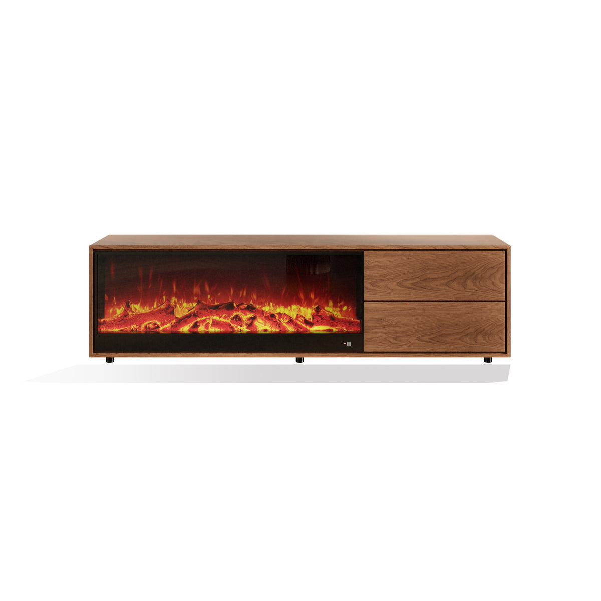Nordic Style Ash Wood Electric Fireplace