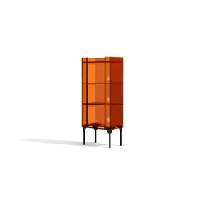 Fashion Orange Narrow Acrylic Sideboard