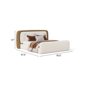 White-brown Bed