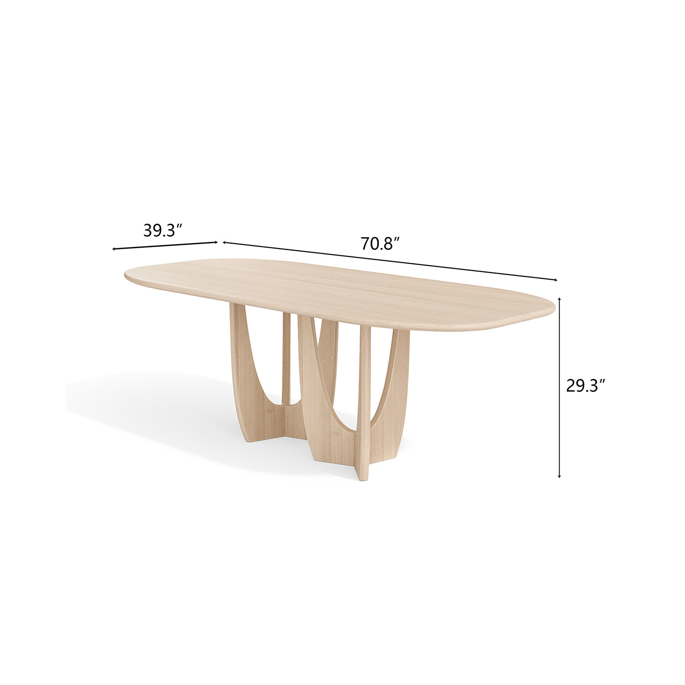 Modern Light Wood Wood Round Tables