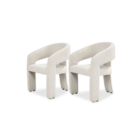 Modern Minimalist Fabric Dining Chair