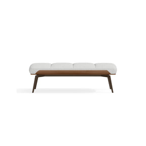 Modern Fabric Solid wood Bed End Stool