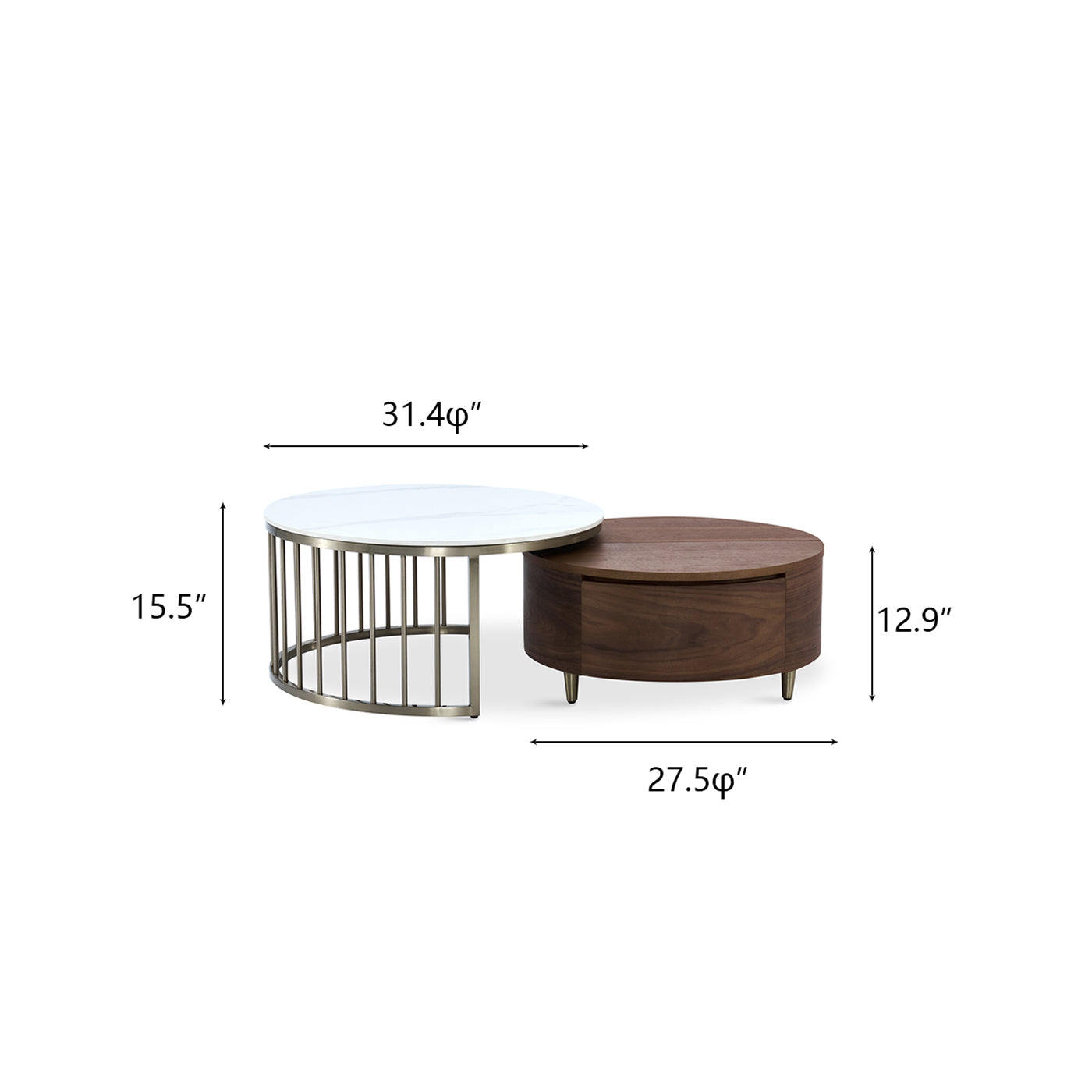Round Nesting Coffee Tables