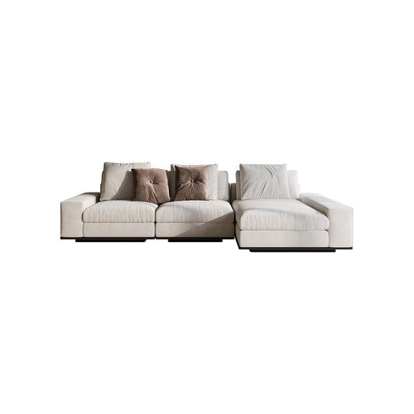 Upholstered Velvet Corner Sofa