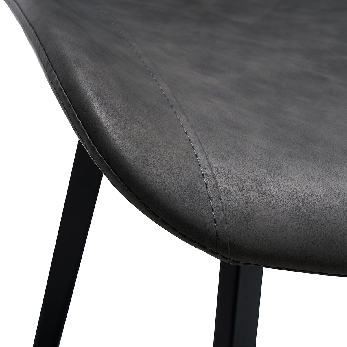 Modern Frosted Leather Dining Chair