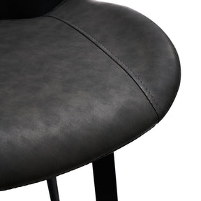 Modern Suede Leather Side Chair(Set of 2)