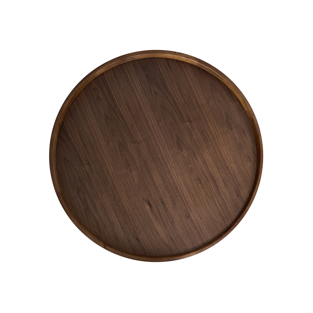 Modern Wooden Base Round Cocktail Table