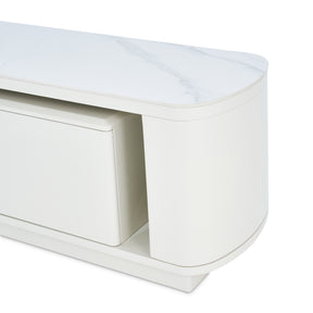 White 3-Drawer TV Stand