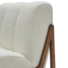 Sherpa Upholstered Slipper Chair