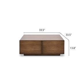 Wood Square Cocktail Table
