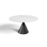 Modern Matte Sintered Stone Round Dining Table