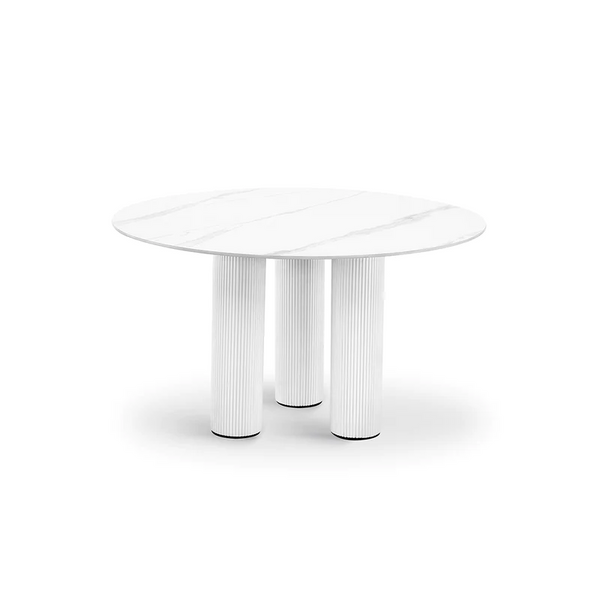 Modern Minimalist Matte Sintered Stone Dining Table