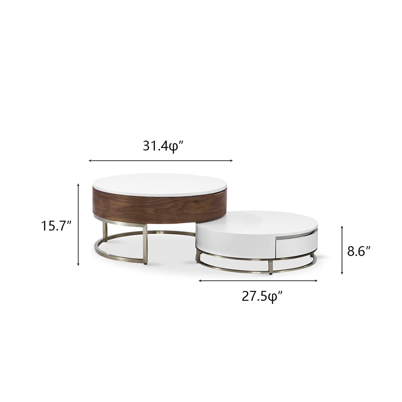 Two-Table Cocktail Table Set
