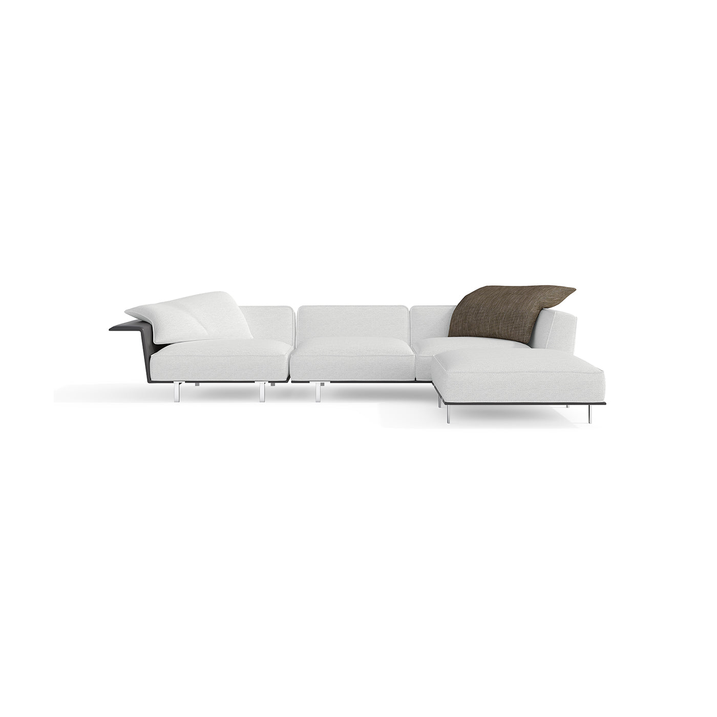 White Back Upholstered Sofa