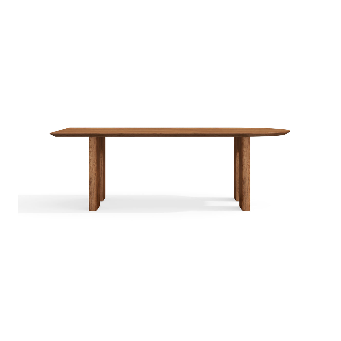Mid-century Solid Wood Walnut Dining Table