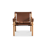 Modern Saddle Leather Lounge Chair