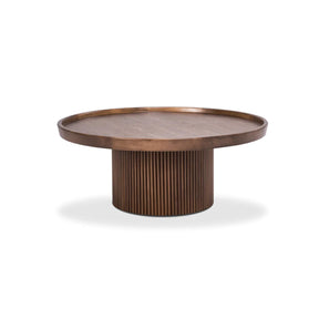 Wood Round Cocktail Table
