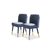 Light luxury Flannel Double Back Dining Chair