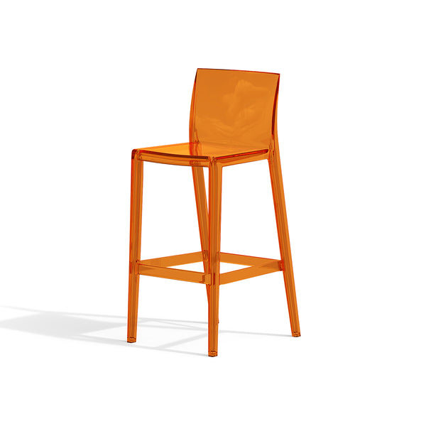 INS Style Orange Acrylic Bar Chair