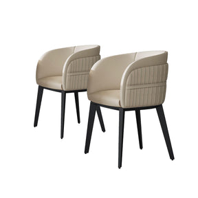 White Barrel  Side Chair(Set of 2)