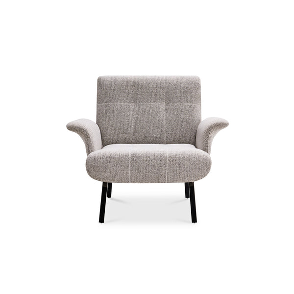 Italian Minimalist Cotton Blended Fabrics Lounge Chair