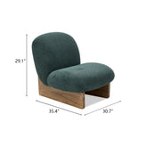 Italian Minimalist Coarse-Grained Woolen Fabric Chair