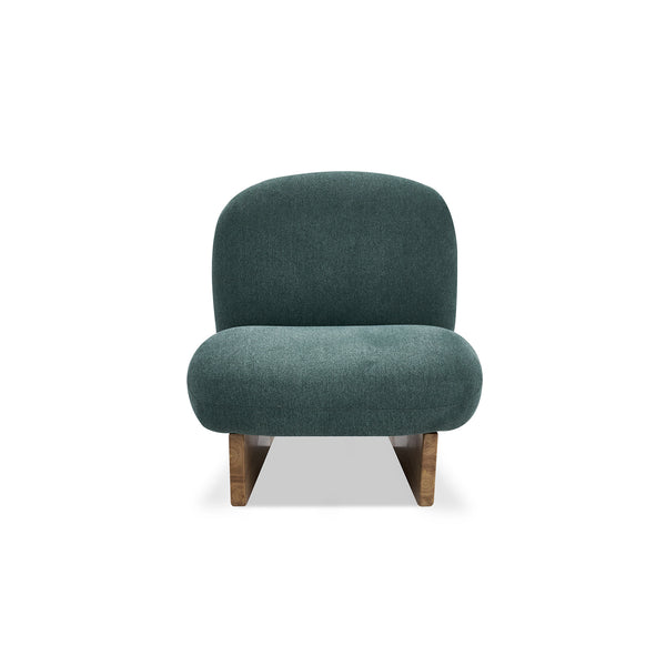Italian Minimalist Coarse-Grained Woolen Fabric Chair