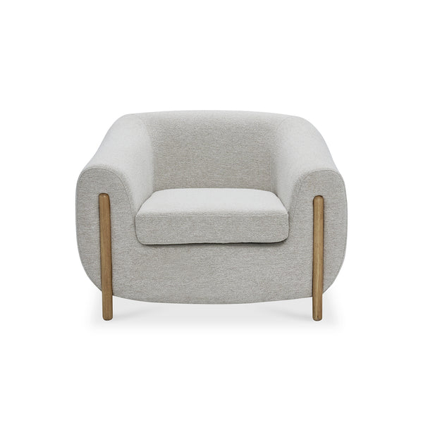 Modern Coarse-grained Cotton Linen Fabric Chair