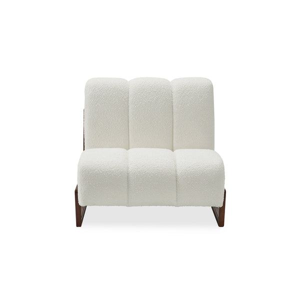 Modern Fine grain lambswool Slipper Chair